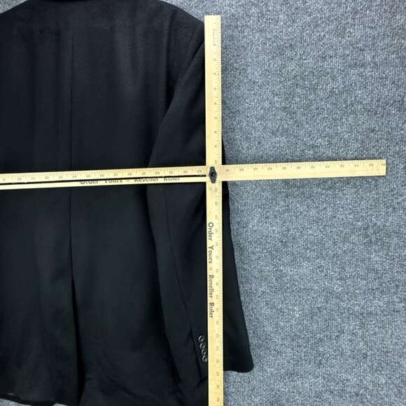 Jos A Bank‎ Sport Coat Jacket Mens 44L Black 100% Cashmere Blazer 2 Button - Picture 15 of 16
